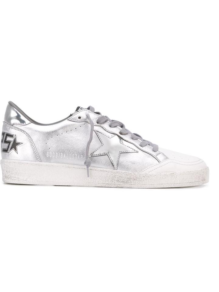 Golden Goose Deluxe Brand Ball Star Sneakers, Men's, Size: 45, Grey, Leather/rubber/cotton