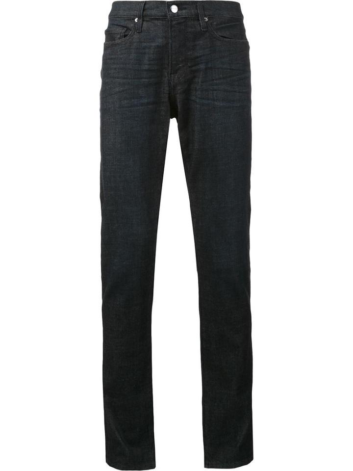 Frame Denim 'l'homme' Jeans, Men's, Size: 34, Blue, Cotton/polyester/spandex/elastane