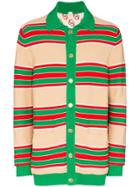 Gucci Web-style Stripe Reversible Cardigan - Multicolour