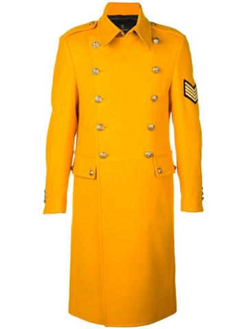 Lords And Fools Double Breasted Military Coat - Yellow