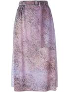 Kenzo 'sand' Skirt, Women's, Size: 38, Pink/purple, Silk