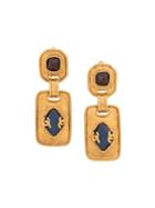 Chanel Pre-owned Stone Embellished Earrings - Gold
