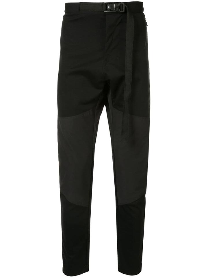 Nil0s Contrast Panel Trousers - Black