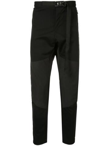 Nil0s Contrast Panel Trousers - Black
