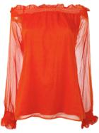 See By Chloé Embroidered Dot Blouse - Nude & Neutrals