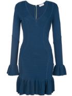 Rebecca Vallance Ionian Ribbed Midi Dress - Blue