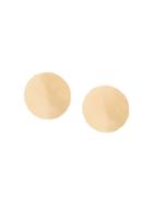 Annie Costello Brown Round Earrings - Metallic