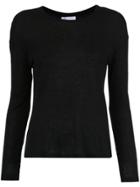 Nk Linen-blend Blouse - Black
