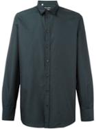 Dolce & Gabbana Micro Dots Patterned Shirt, Men's, Size: 41, Green, Cotton