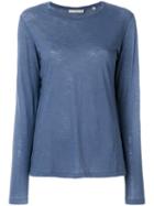 Vince - Classic Fitted Sweater - Women - Cotton - L, Blue, Cotton