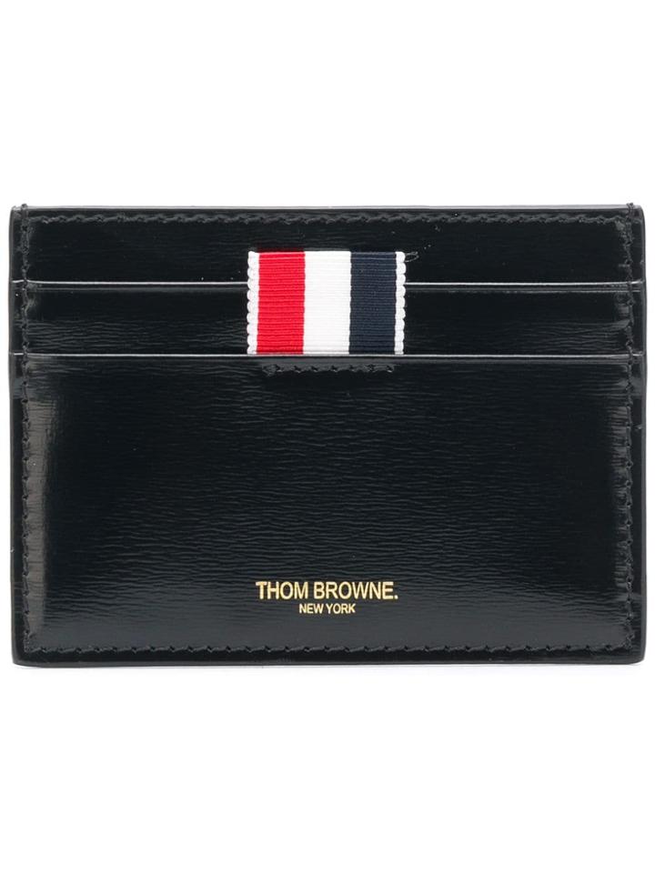 Thom Browne Double Sided Card Holder - Black