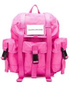 Calvin Klein Jeans Contrast Logo Backpack - Pink