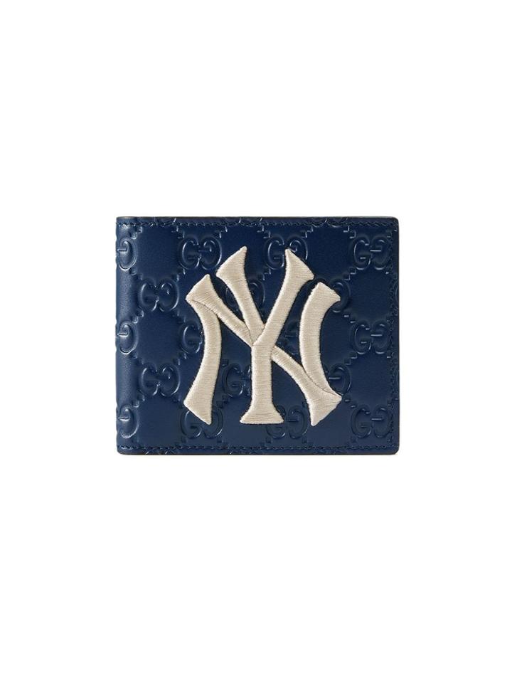 Gucci Wallet With Ny Yankees&trade; Patch - Blue