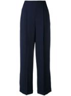 Salvatore Ferragamo - Tailored Trousers - Women - Acetate/viscose - 42, Blue, Acetate/viscose