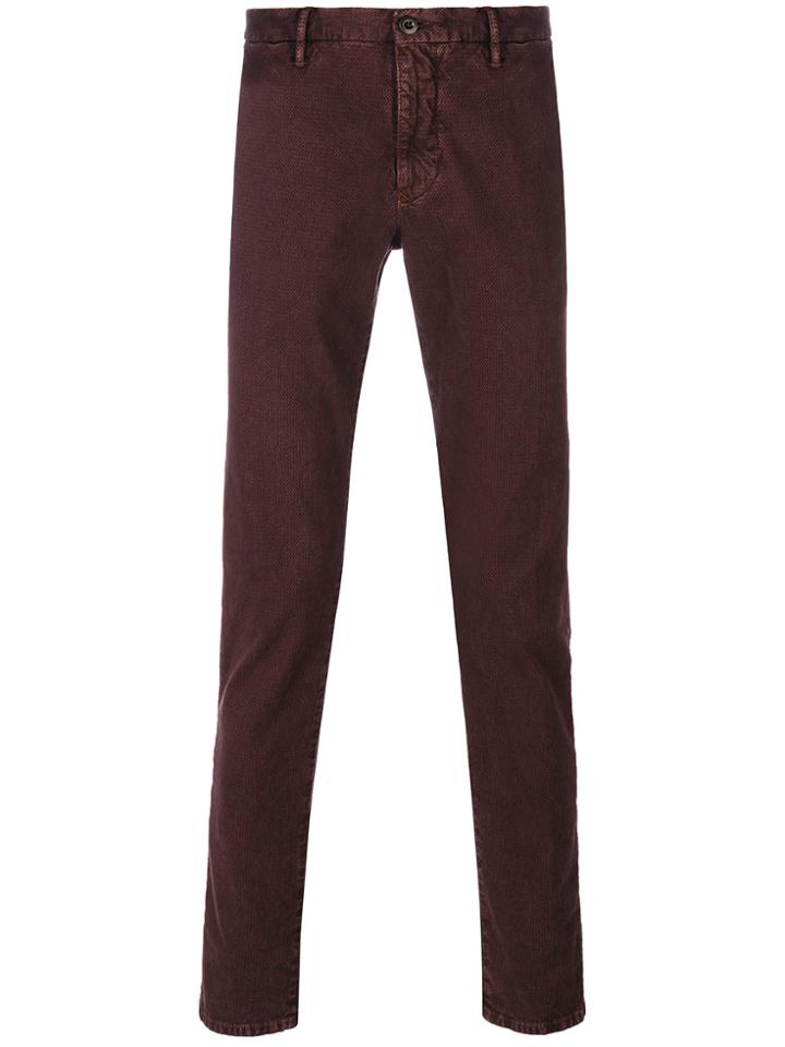 Incotex Slim-fit Slacks - Pink & Purple