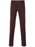 Incotex Slim-fit Slacks - Pink & Purple