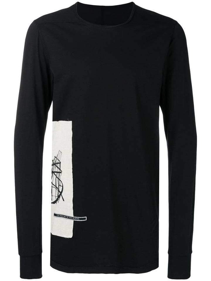 Rick Owens Drkshdw Side Printed Jumper - Black