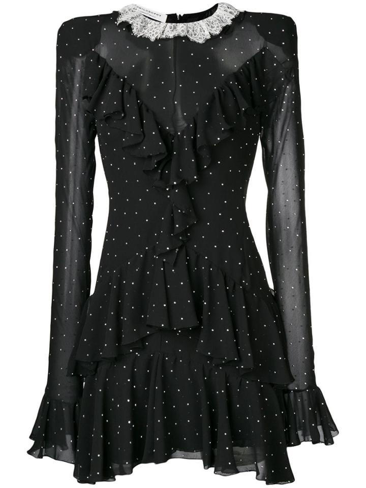 Philosophy Di Lorenzo Serafini Studded Ruffle Trim Dress - Black