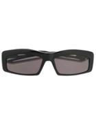 Balenciaga Eyewear Hybrid Rectangle Sunglasses - Black