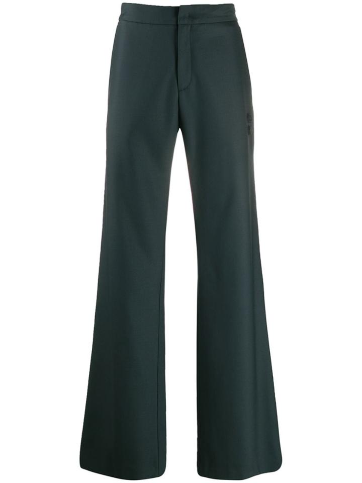 Off-white Wide Leg Tailored Trousers - Grey
