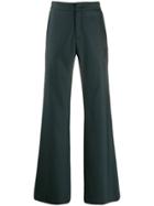 Off-white Wide Leg Tailored Trousers - Grey