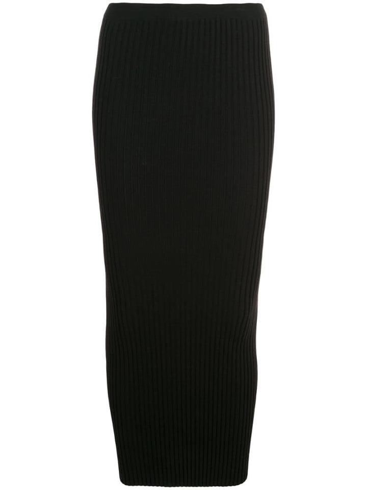 Paco Rabanne Fitted Pencil Skirt - Black