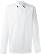 Neil Barrett Lightning Bolt Detail Shirt, Men's, Size: 40, White, Cotton