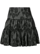 Giambattista Valli Lace Tiered Skirt - Black