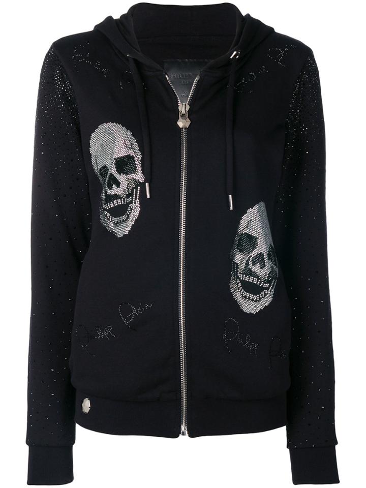 Philipp Plein I'm Still In Love Zipped Hoodie - Black