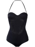 Versace - Studded Medusa Swimsuit - Women - Polyamide/spandex/elastane - 3, Black, Polyamide/spandex/elastane