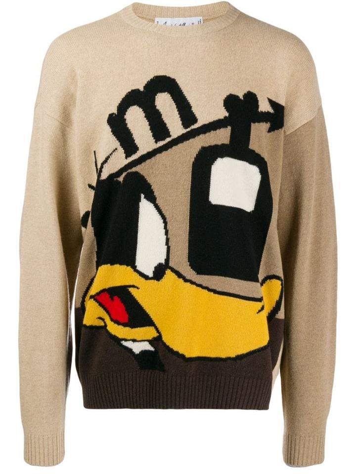Jc De Castelbajac Pre-owned Duck Dodgers Jumper - Neutrals