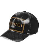 Gucci Baseball Hat With Gucci Frame Print - Black