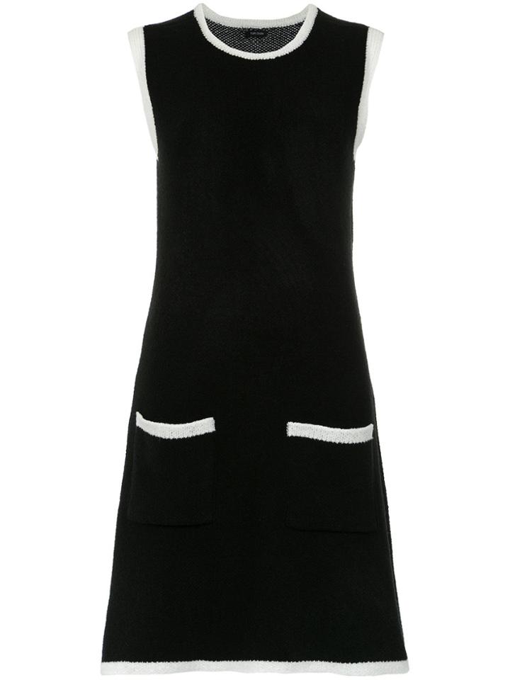 Tufi Duek Bicolor A-line Dress - Black