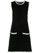 Tufi Duek Bicolor A-line Dress - Black
