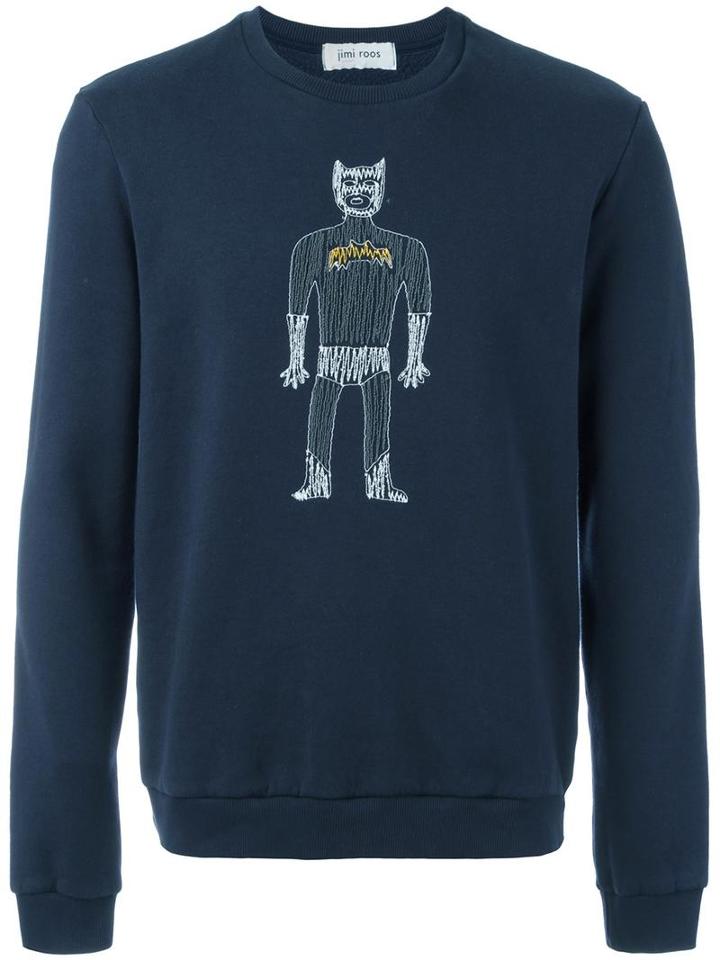 Jimi Roos 'super' Sweatshirt, Men's, Size: Small, Blue, Cotton