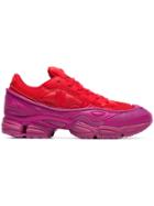 Adidas By Raf Simons Red And Pink Ozweego Leather Sneakers