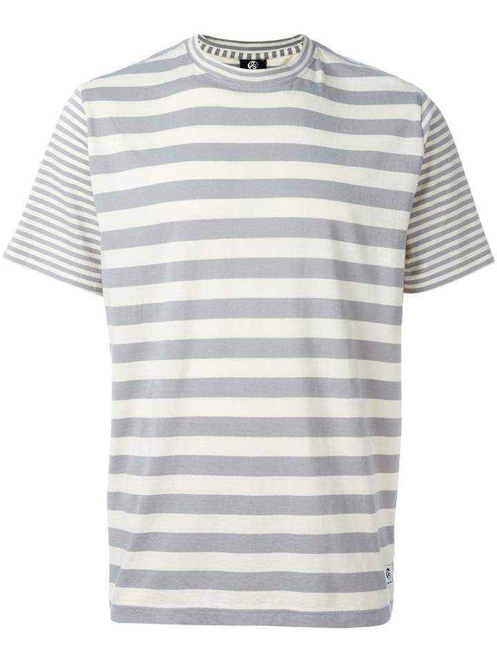 Ps By Paul Smith Striped T-shirt, Men's, Size: Large, Grey, Cotton