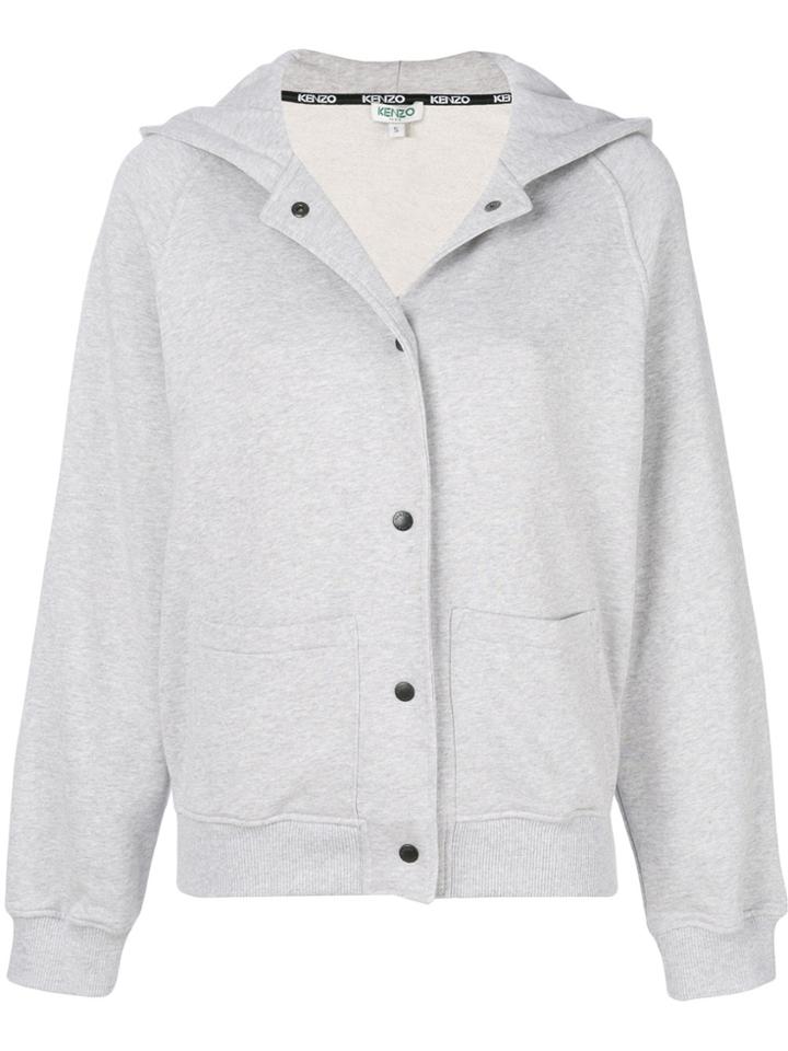 Kenzo Hooded Sweat Jacket - Grey