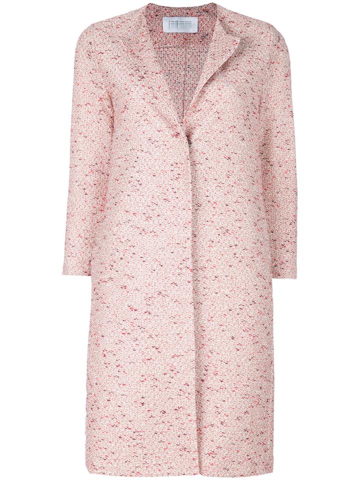 Harris Wharf London Collarless Midi Coat - Red