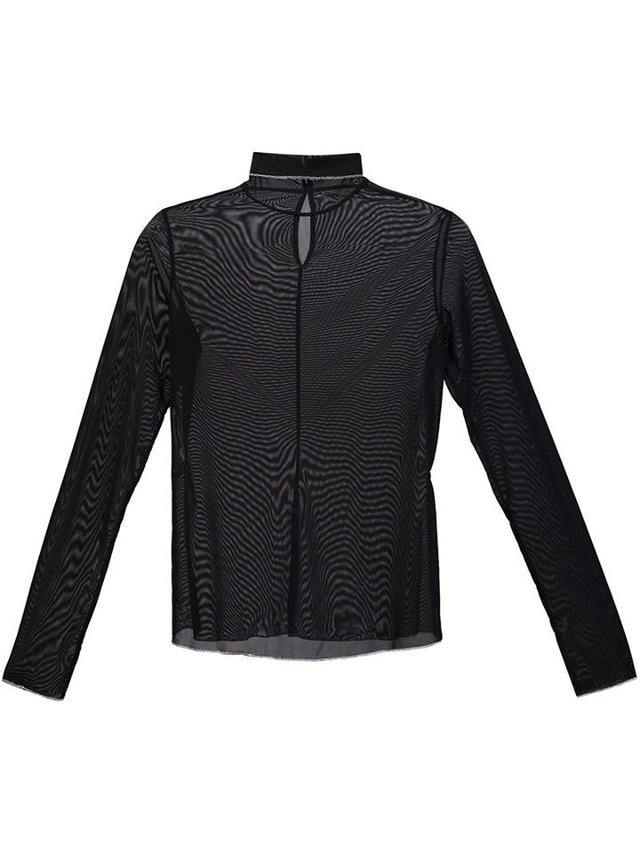 Misha Nonoo 'joseph Turtleneck' Blouse, Women's, Size: Xs, Black, Nylon/spandex/elastane
