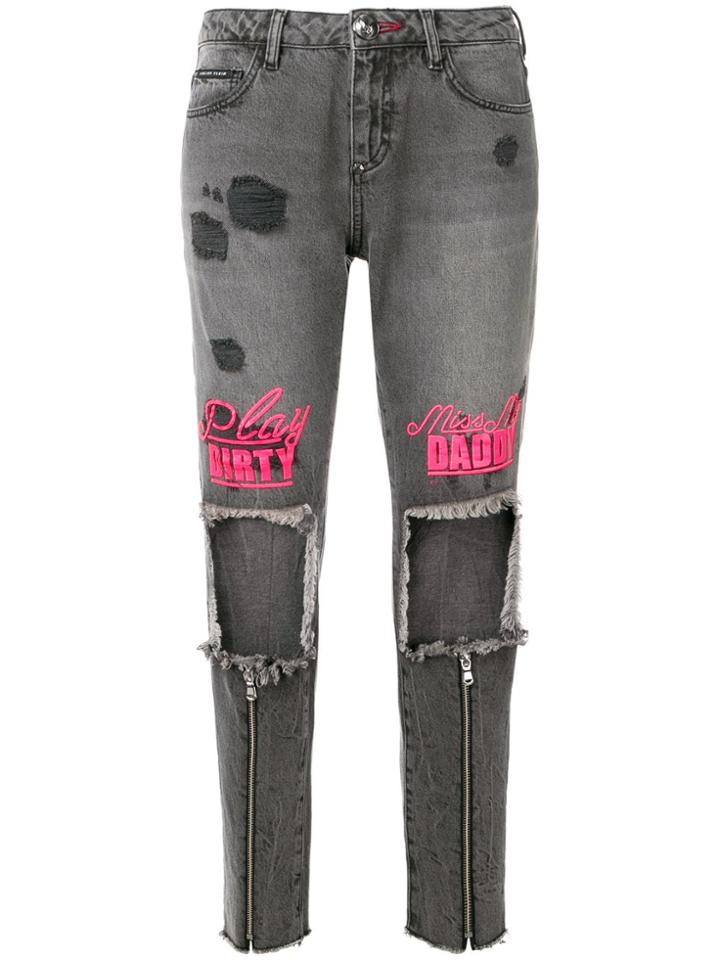Philipp Plein Play Dirty Miss My Daddy Jeans - Grey