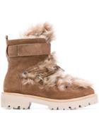 Kennel & Schmenger Shearling Ankle Boots - Brown