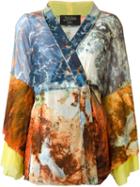Jean Paul Gaultier Vintage Printed Kimono Top And Matching Wrap Skirt