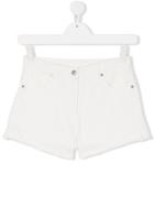 Stella Mccartney Kids Teen Denim Shorts - White