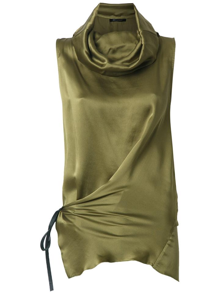 Uma Raquel Davidowicz - Sleeveless Blouse - Women - Silk - 44, Green, Silk