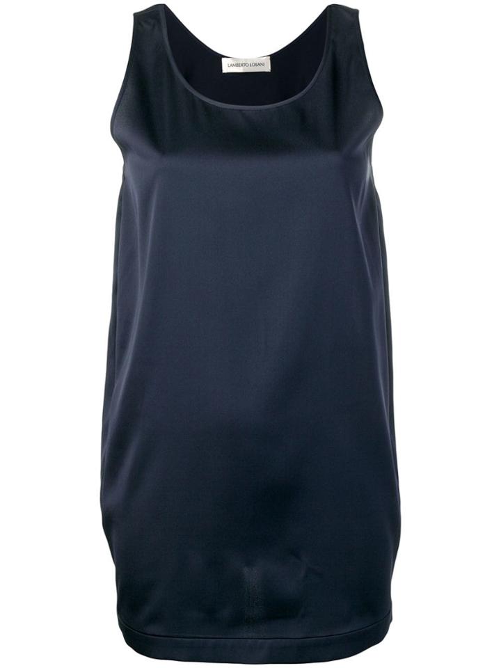 Lamberto Losani Oversized Tank Top - Blue