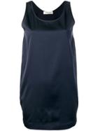 Lamberto Losani Oversized Tank Top - Blue