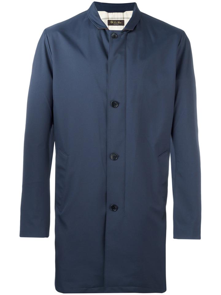Loro Piana Classic Midi Coat - Blue