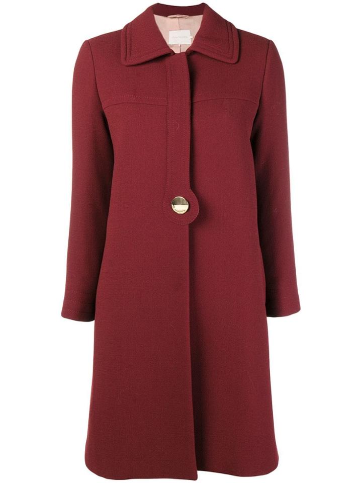 L'autre Chose Single Fastening Coat - Red