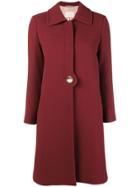 L'autre Chose Single Fastening Coat - Red